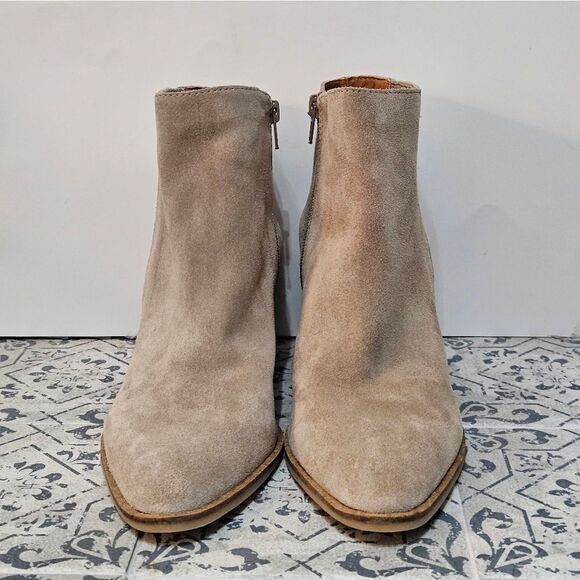 Lucky Brand, Womens Shyna, Oiled Suede, Open Heel Booties. NIB/Size 9.5 - Picture 6 of 6